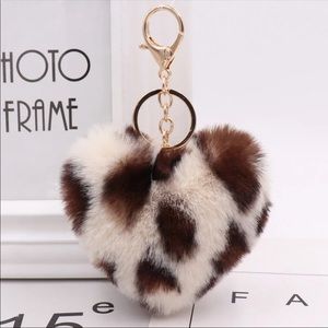 Fur Pom Key Chain/Purse Charm
